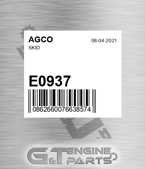 E0937 AGCO Skid