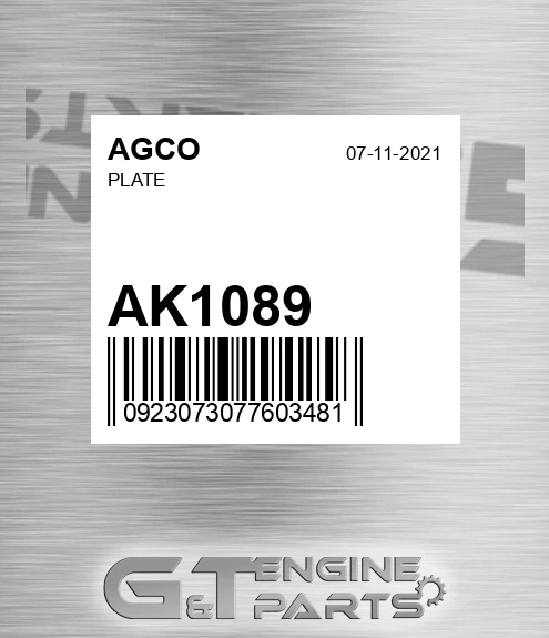 AK1089 Plate for AGCO
