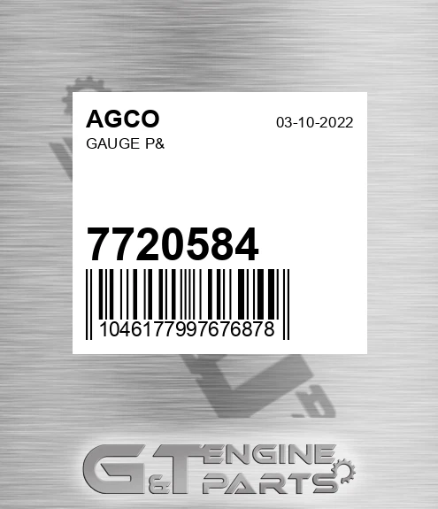 7720584 AGCO Gauge P&