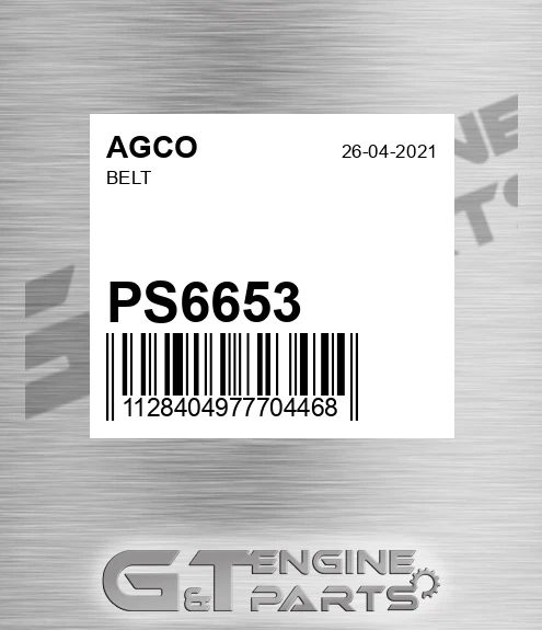 PS6653 AGCO Belt