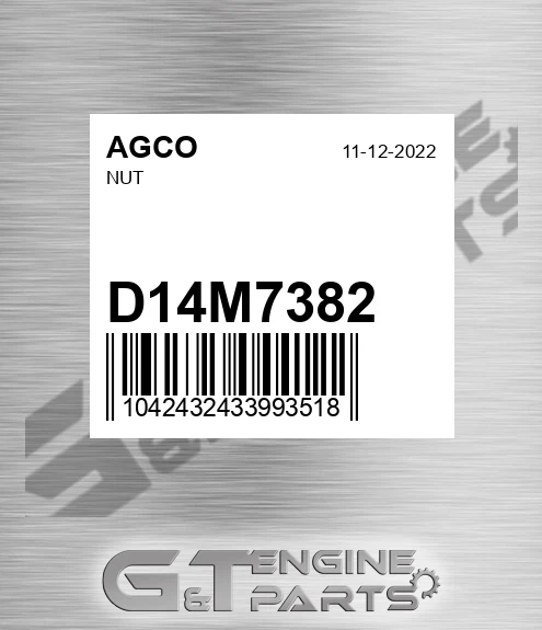 D14M7382 Nut