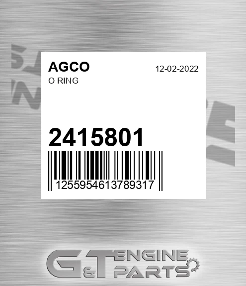 2415801 O Ring for AGCO