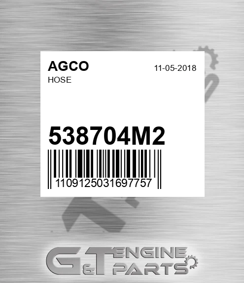 538704M2 Hose for AGCO