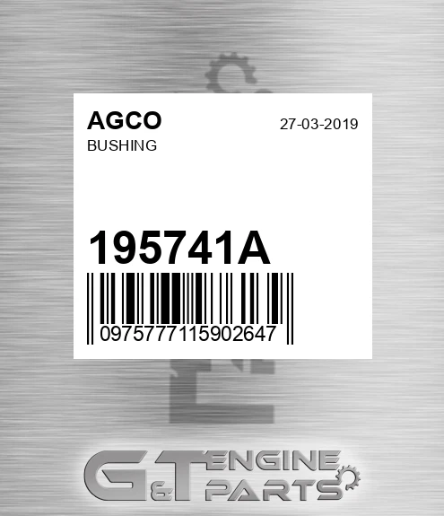 195741A Bushing for AGCO