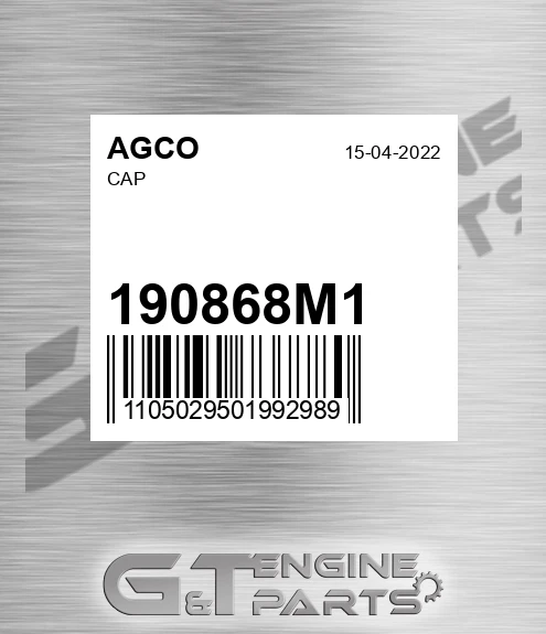 190868M1 Cap for AGCO