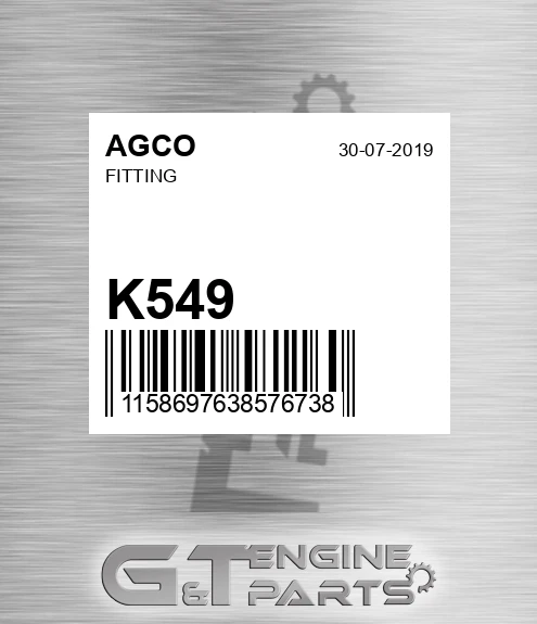 K549 Fitting