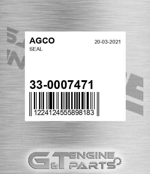 33-0007471 Seal for AGCO