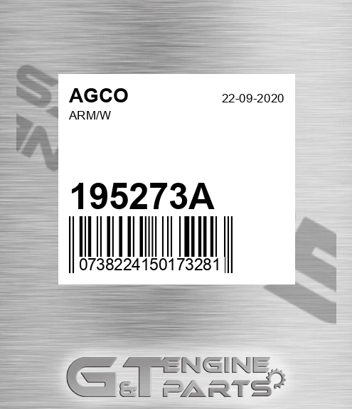 195273A Arm/w for AGCO