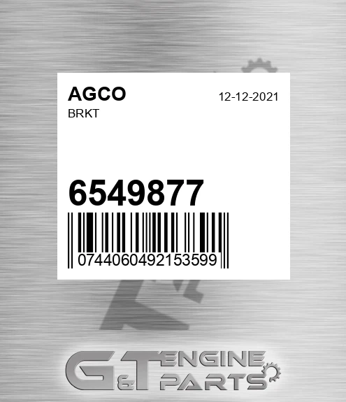 6549877 Brkt for AGCO