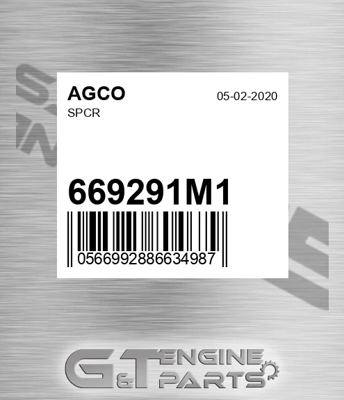 669291M1 Spcr for AGCO