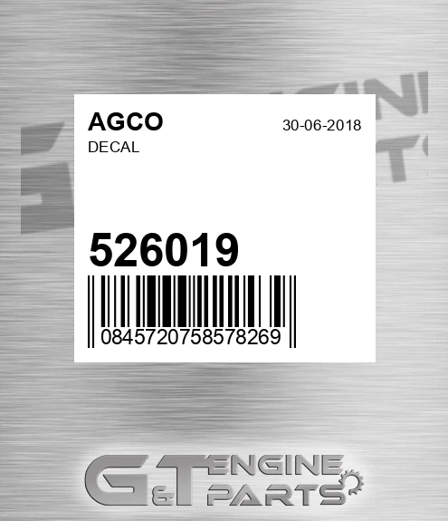 526019 AGCO Decal