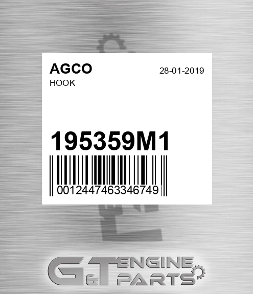 195359M1 Hook for AGCO