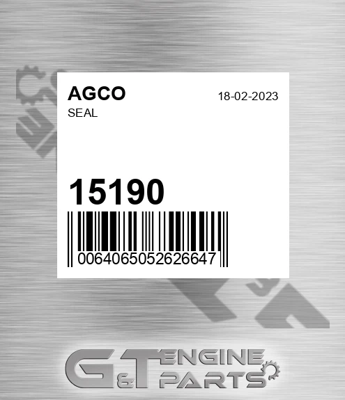 15190 Seal for AGCO