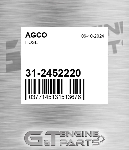 31-2452220 Hose for AGCO
