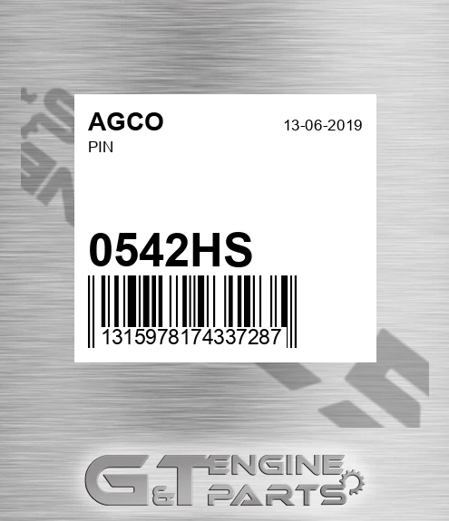 0542HS AGCO Pin