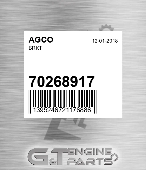 70268917 AGCO Brkt
