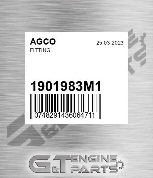 1901983M1 Fitting for AGCO