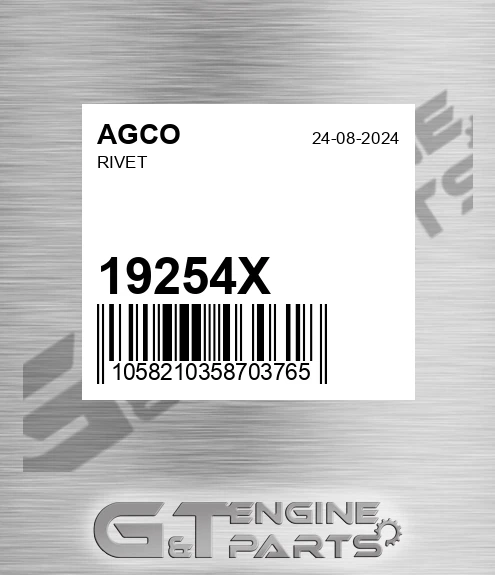 19254X Rivet for AGCO