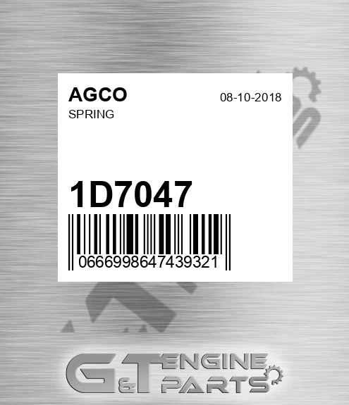 1D7047 AGCO Spring