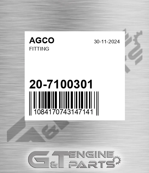 20-7100301 Fitting for AGCO