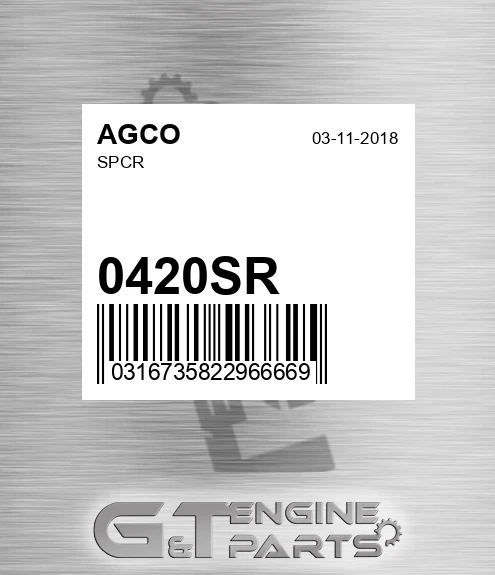 0420SR AGCO Spcr