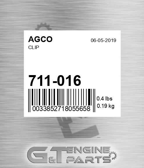 711-016 Clip for AGCO