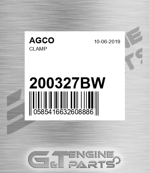 200327BW Clamp for AGCO