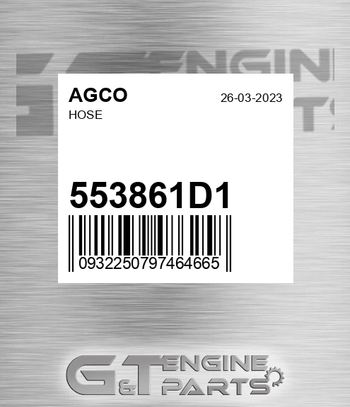 553861D1 Hose for AGCO