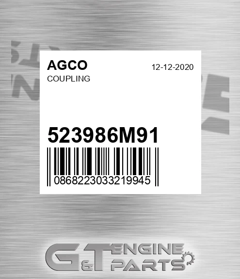 523986M91 Coupling for AGCO