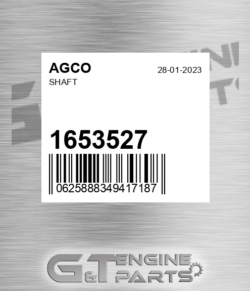 1653527 Shaft for AGCO