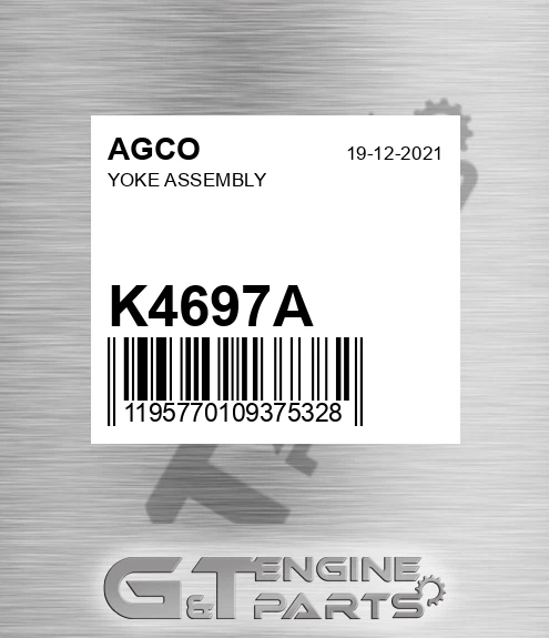 K4697A AGCO Yoke Assembly