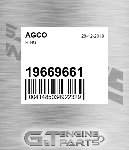 19669661 Ring for AGCO