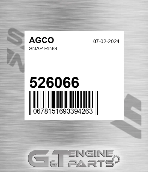 526066 AGCO Snap Ring