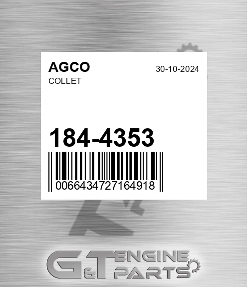 184-4353 Collet for AGCO