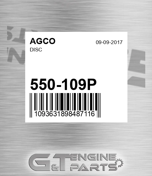 550-109P AGCO Disc