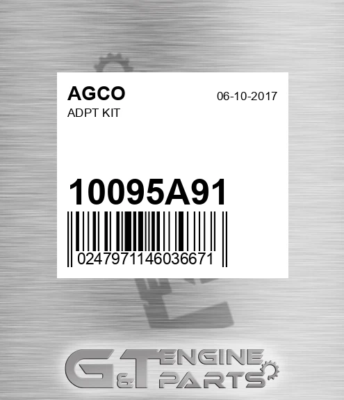 10095A91 AGCO Adpt Kit