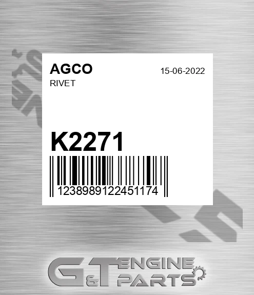 K2271 Rivet for AGCO