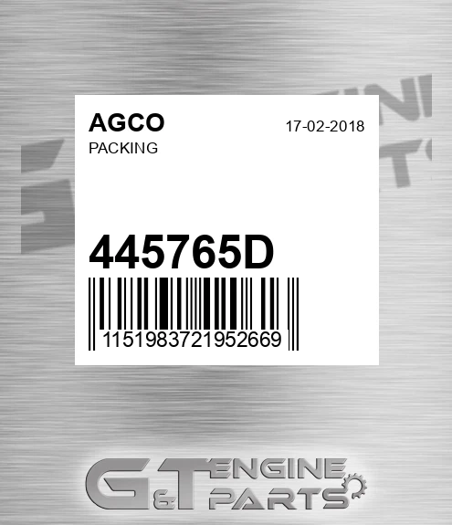 445765D Packing
