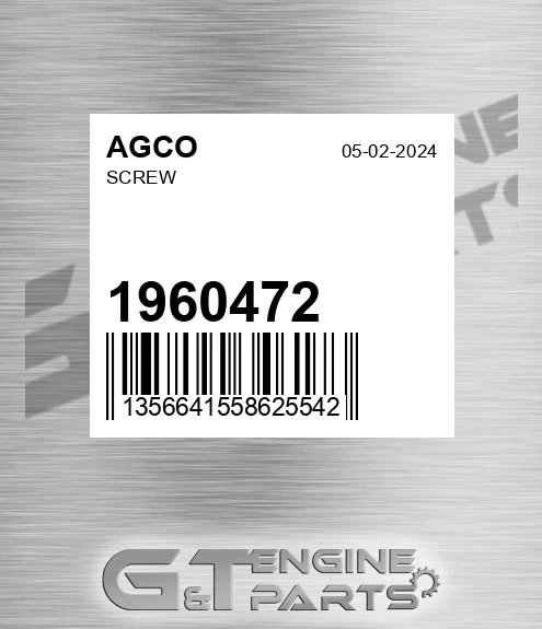 1960472 Screw for AGCO