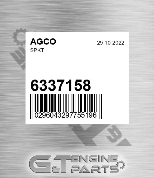 6337158 AGCO Spkt