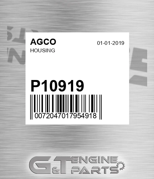 P10919 Housing for AGCO