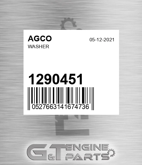 1290451 AGCO Washer