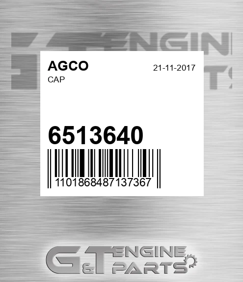 6513640 AGCO Cap