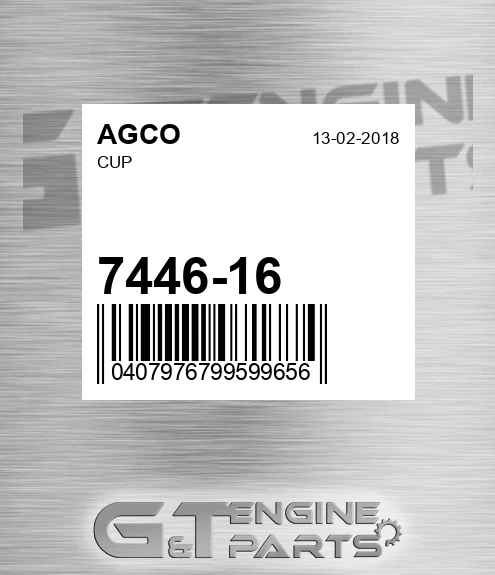 7446-16 Cup for AGCO