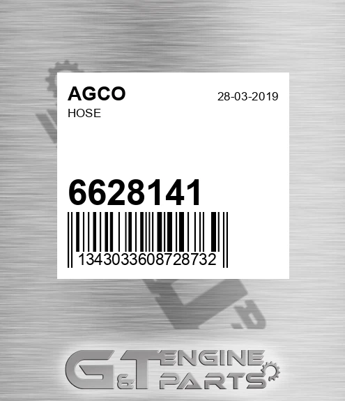 6628141 Hose for AGCO