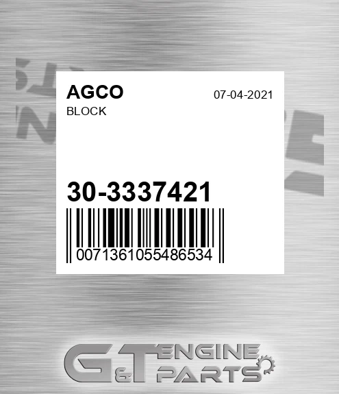 30-3337421 Block for AGCO