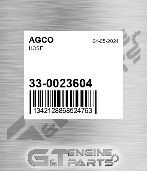33-0023604 Hose for AGCO