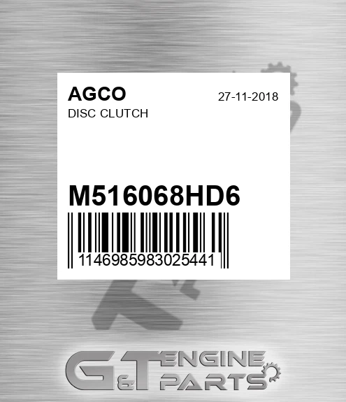 M516068HD6 Disc Clutch for AGCO