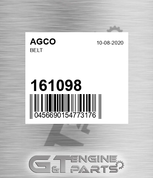 161098 AGCO Belt