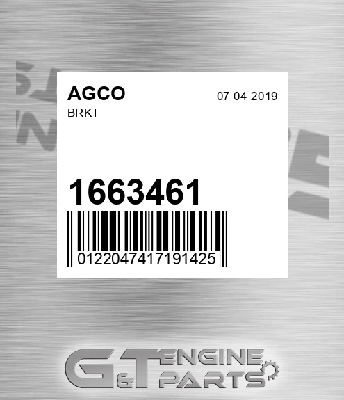 1663461 Brkt for AGCO